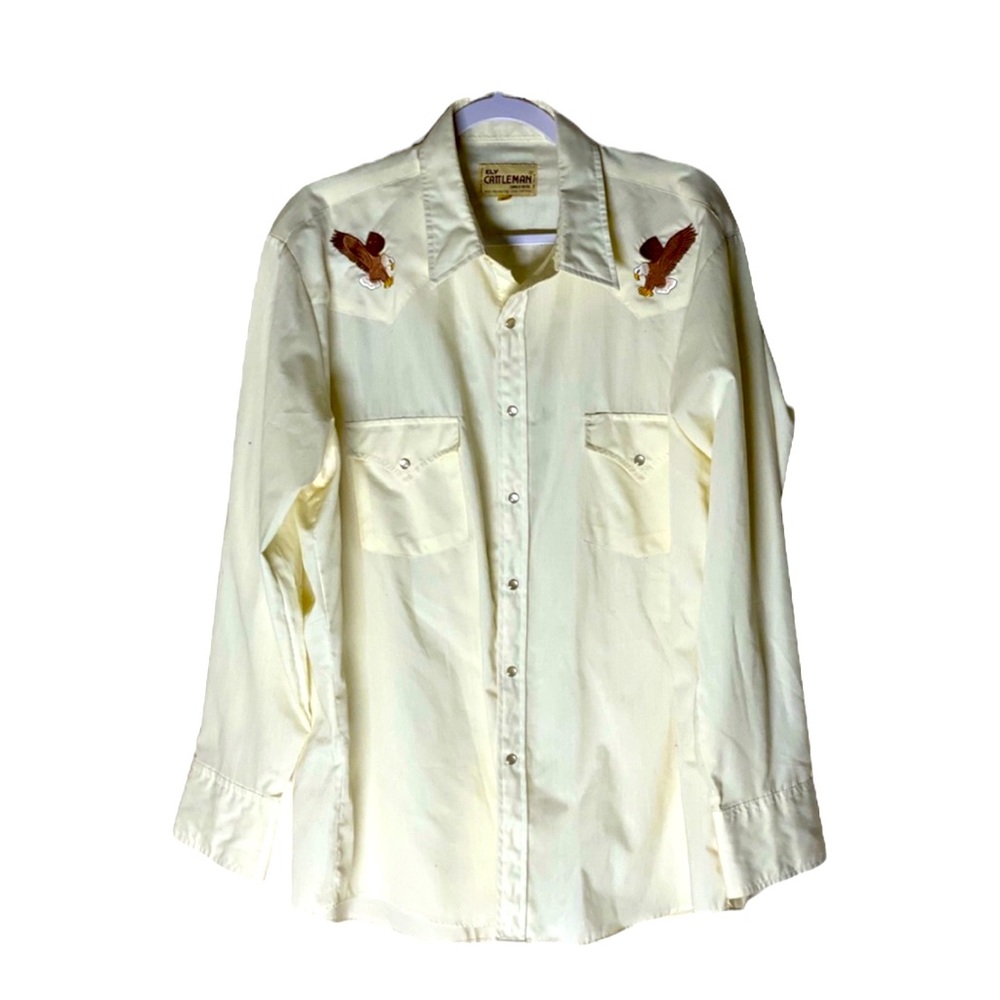 Embroidered Eagle Cowboy Shirt